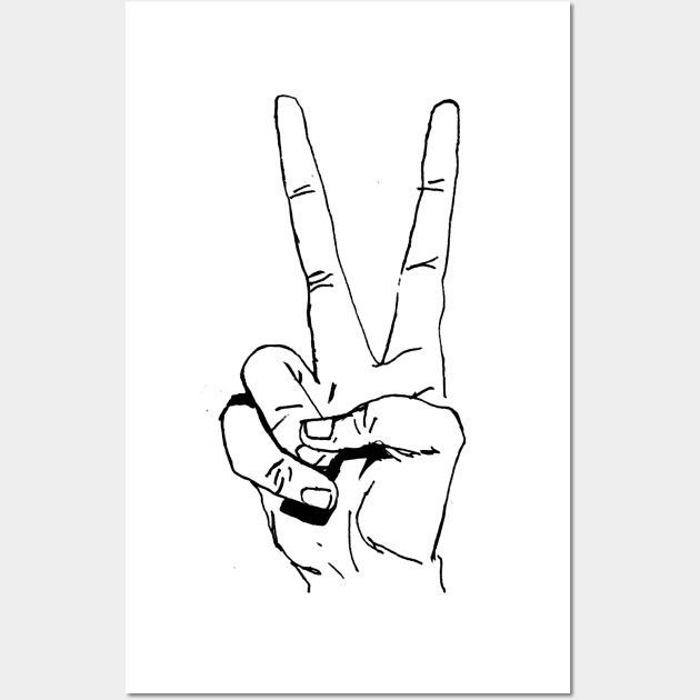 Peace Hand Wall Art by JimBryson